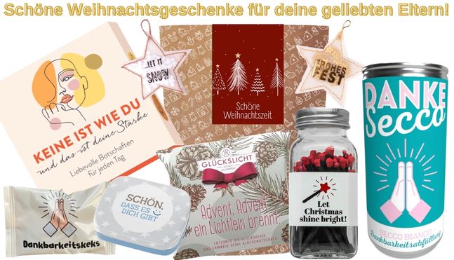 Weihnachtsgeschenke für Eltern