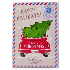Badekonfetti Weihnachten Happy Holidays – Tannenbaumform