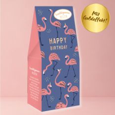 Fruchtgummi Herzen HAPPY BIRHTDAY - Flamingo