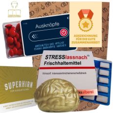 Geschenktüte Mitarbeitergeschenk „Auszeichnung für die gute Zusammenarbeit“ (Set 1)