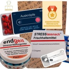 Geschenktüte Mitarbeitergeschenk „Auszeichnung für die gute Zusammenarbeit“ (Set 4)