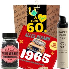 Geschenktüte zum 60. Geburtstag „Glück & Gesundheit“ (Set 2)