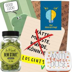Geschenktüte „Viel Glück & Erfolg“ – Geschenk zur Prüfung oder zum Jobstart (Set 6)