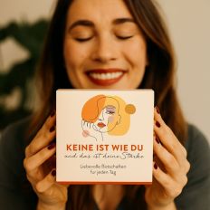 Kärtchenbox - liebevolle Botschaften KEINE IST WIE DU