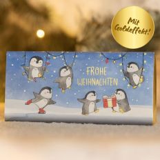 Schokolade 30g Frohe Weihnachten (Pinguine)