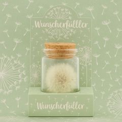 Großer Wunscherfüller - Pusteblume im Glas
