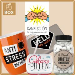 Geschenkbox Mitarbeitergeschenk „Dankeschön für die gute Zusammenarbeit“ (Set 3)
