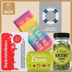 Onboarding Box – Geschenk zum neuen Job „Survival Kit“ (Set 1)