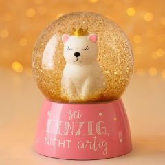 Glitzerkugel Sei einzig, nicht artig