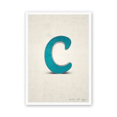 Postkarte Buchstabe C