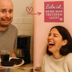 Kühlschrankmagnet LIEBE IST, WENN MAN TROTZDEM LACHT