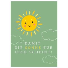 Geschenktüte DAMIT DIE SONNE FÜR DICH SCHEINT! - zum Befüllen