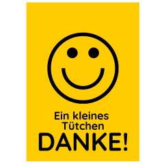 Geschenktüte EIN KLEINES TÜTCHEN DANKE! - zum Befüllen