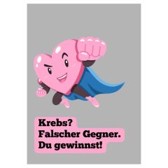 Geschenktüte Gute Besserung - Krebs? Falscher Gegner. Du gewinnst! - zum Befüllen