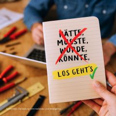 Kleines Notizheft LOS GEHT`S