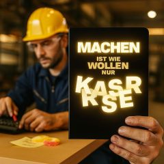 Notizheft MACHEN IST WIE WOLLEN