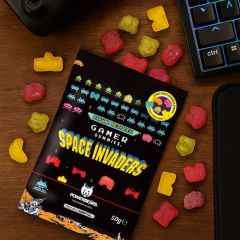 Fruchtgummis 50g Space Invaders Gamer Gummies - zuckerreduziert