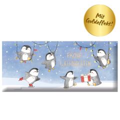 Schokolade 30g Frohe Weihnachten (Pinguine)