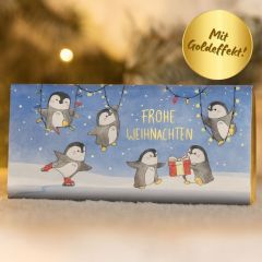 Schokolade 30g Frohe Weihnachten (Pinguine)