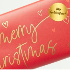 Schokolade 30g Merry Christmas - kleine Herzen