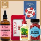 Geschenkbox Überlebenspaket zum 50. Geburtstag SURVIVAL KIT # 3