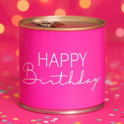 Cancake Happy Birthday - neon pink