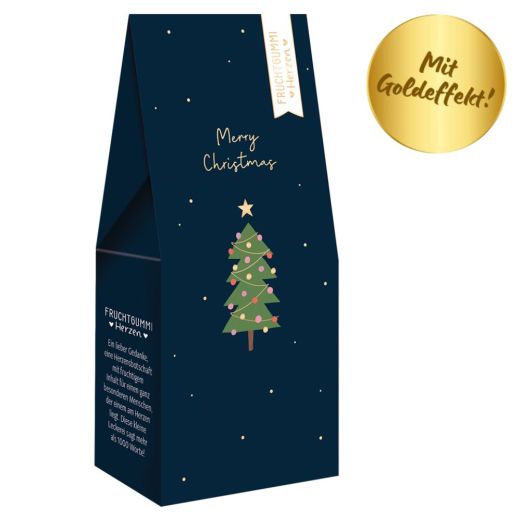 Fruchtgummi Herzen Merry Christmas - Weihnachtsbaum