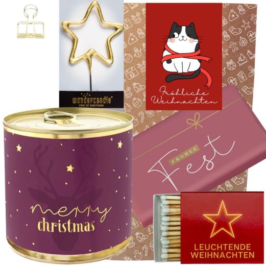 Geschenktüte FRÖHLICHE WEIHNACHTEN - Katze # 1