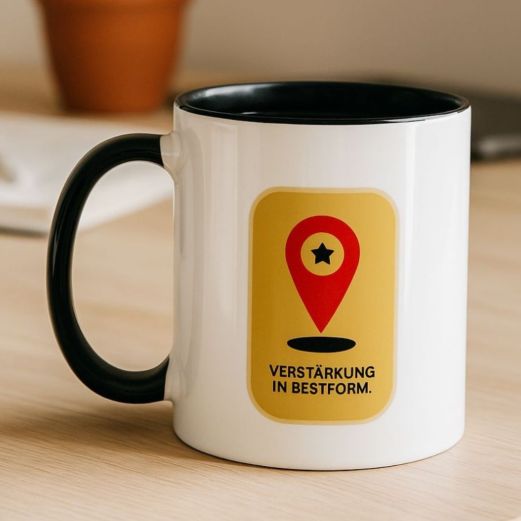 Becher fürs Onboarding Verstärkung in Bestform.